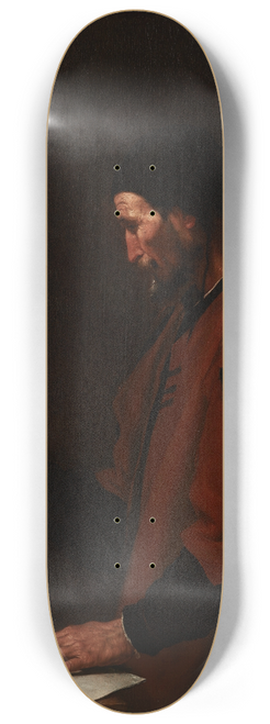 Jusepe de Ribera - A Philosopher, probably Euclid 8.25 inch art skate deck