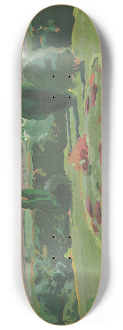 Jzef Mehoffer - Flower-Bed in Front of the Manor 8.25 inch art skate deck