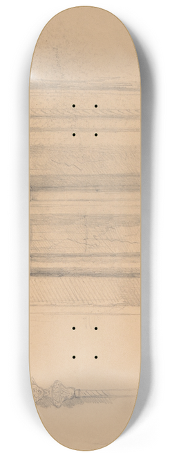Jzef Simmler - Fragment of the interior of St. Marks Church in Venice 8.25 inch art skate deck
