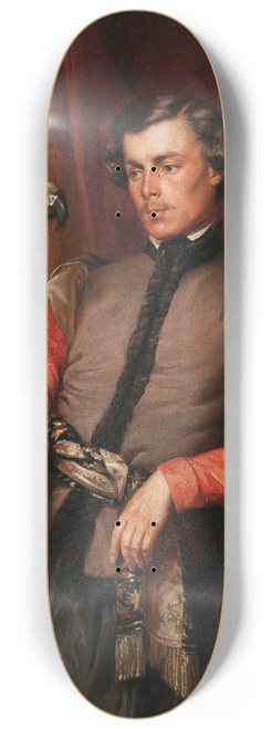 Jzef Simmler - Nobleman with a Parrot 8.25 inch art skate deck