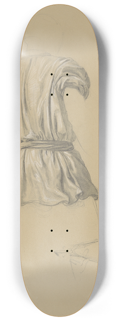Jzef Simmler - Study of clothing of the executioner with an axe to the painting Martyrdom of St. Josaphat Kuntsevych 8.25 inch art skate deck