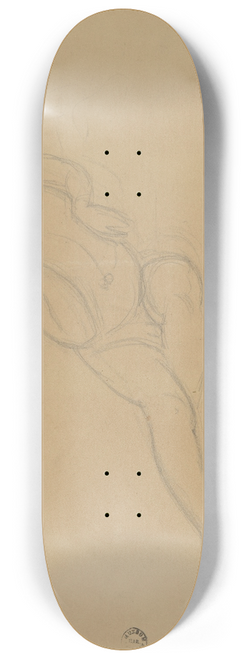 Jzef Simmler - Szkice puttw i draperii do plafonu Pochd weselny Amora i Psyche 8.25 inch art skate deck