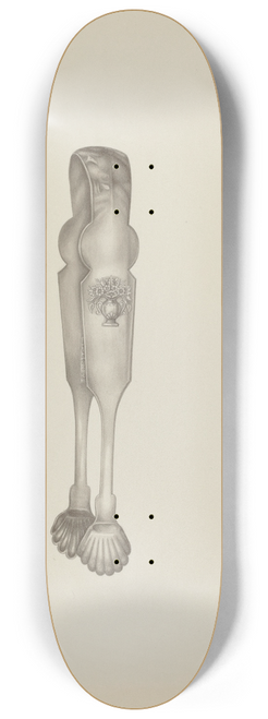 Kalamian Walton - Silver Sugar Tongs 8.25 inch art skate deck