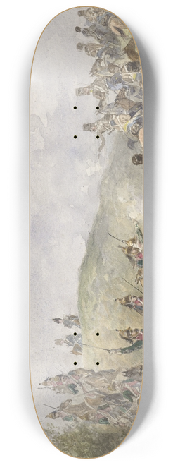 Karel Frederik Bombled - Franse dragonders en Oostenrijkse huzaren 8.25 inch art skate deck