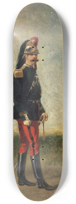 Karel Frederik Bombled - Portrait dun officier de cuirassiers 8.25 inch art skate deck