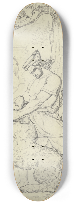 Karl Sandhaas - Siegfried fngt den Bren 8.25 inch art skate deck