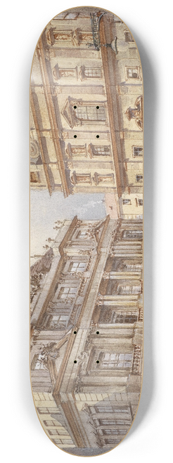 Karl Wenzel Zajicek - Wien Jesuitenkirche und alte Universitt 8.25 inch art skate deck