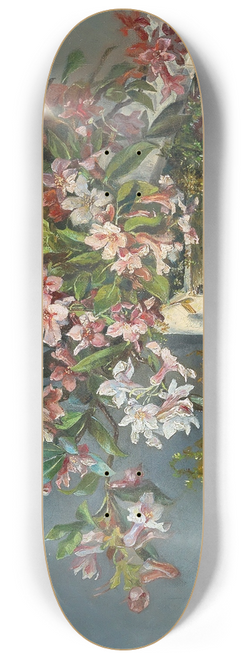 Andreas Lach - Alpine Roses In A Window Box 8.25 inch art skate deck