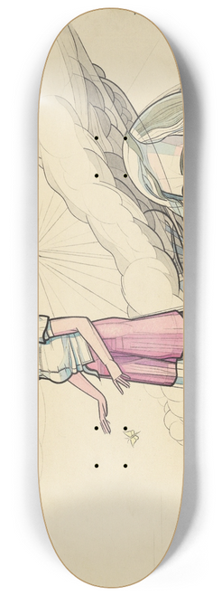 Karl Wiener - Kriegs-Idylle 8.25 inch art skate deck