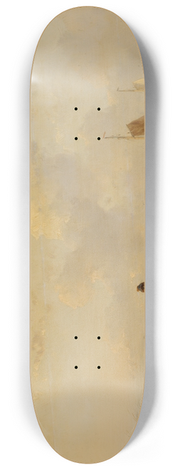 Andreas Schelfhout - Rustende vissers op een strand bij helder weer 8.25 inch art skate deck