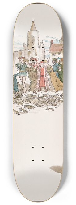 Kate Greenaway - The Pied Piper of Hamelin Pl 15 8.25 inch art skate deck