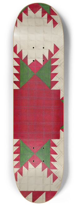 Katherine Hastings - Feathered Star Quilt 8.25 inch art skate deck