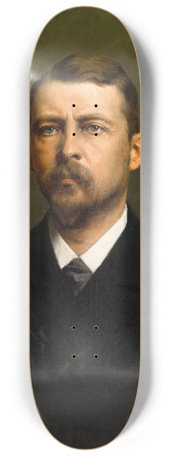 Kazimierz Pochwalski - Portrait of Raimund Grbl (Vienna 1847-1898) 8.25 inch art skate deck