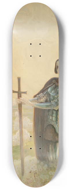 Kazimierz Stabrowski - Prayer at the battle field 8.25 inch art skate deck
