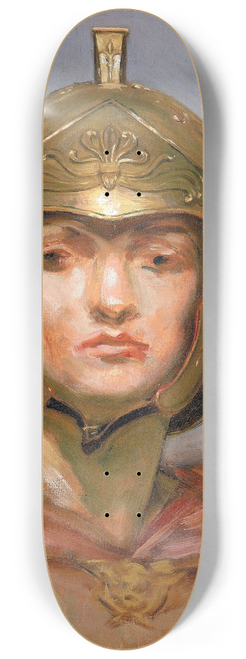 Kenyon Cox - Study for Mural for Appellate Court Building, New York;Statute Law;, Helmet for Figure of Force 8.25 inch art skate deck