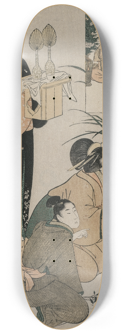 Kitagawa Utamaro - Chushingura: Act IV of The Storehouse of Loyalty 8.25 inch art skate deck