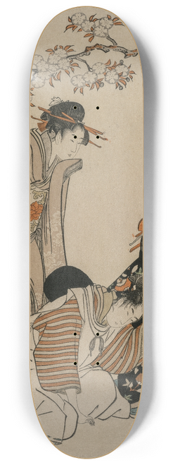 Kitagawa Utamaro - Parody of an Imperial Carriage Scene 8.25 inch art skate deck