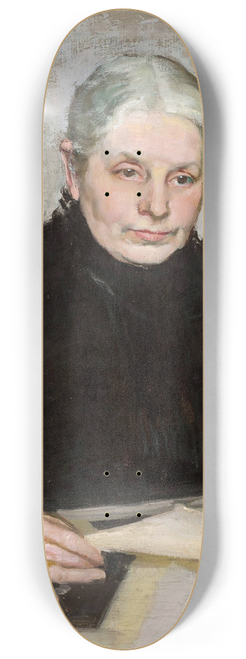Konrad Krzyanowski - Portrait of Emilia Mirecka 8.25 inch art skate deck