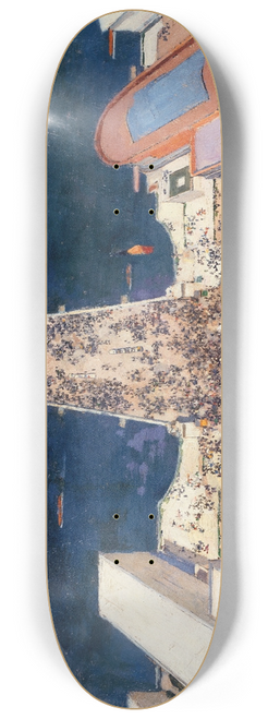 Andr Victor douard Devambez - La colline de Chaillot pendant lexposition Internationale de 1937, vue de la Tour Eiffel. 8.25 inch art skate deck