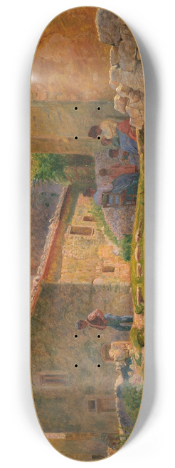 Kristian Zahrtmann - Solskinsformiddag i Civita dAntino 8.25 inch art skate deck