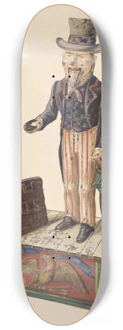 Kurt Melzer - Toy Bank  Uncle Sam 8.25 inch art skate deck