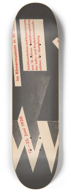 Kurt Schwitters - Ausstellung Margarete Naumann  Spitzen, Posamenten, Perlen, Bast, Stickereien, Papier usw.  Rmermuseum Hildesheim 8.25 inch art skate deck
