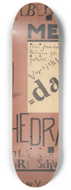 Kurt Schwitters - Die Kathedrale  Die Silbergule 8.25 inch art skate deck
