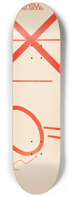 Kurt Schwitters - Die Scheuche 8.25 inch art skate deck