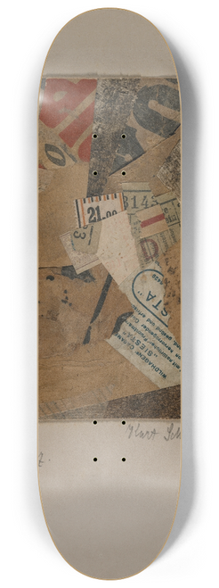 Kurt Schwitters - Little Dance 8.25 inch art skate deck