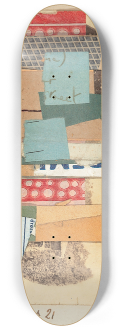 Kurt Schwitters - Mz x 21 Street 8.25 inch art skate deck
