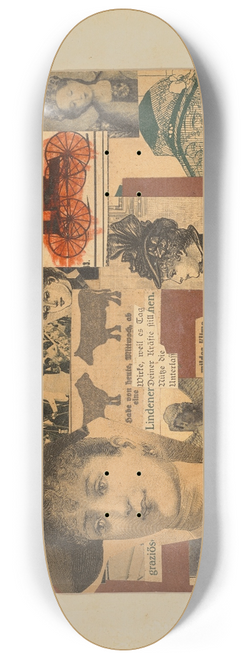 Kurt Schwitters - Ohne Titel (Die Handlung spielt in Theben) 8.25 inch art skate deck