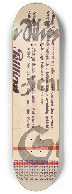 Kurt Schwitters - Schnack (Pelikan) 8.25 inch art skate deck