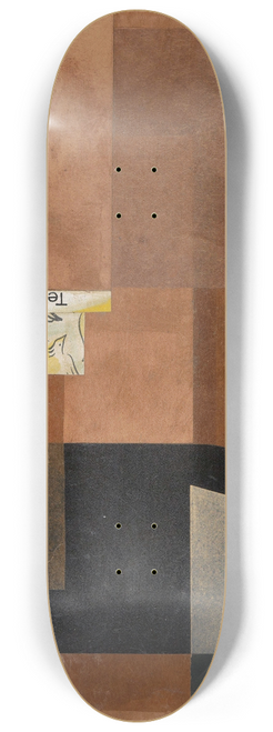 Kurt Schwitters - Tea Rose 8.25 inch art skate deck