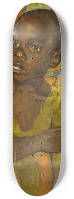 Kuzma Petrov-Vodkin - Portrait of an African Boy 8.25 inch art skate deck