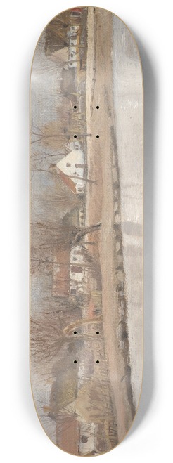 Laurits Andersen Ring - The Village Pond at Ring, Zealand 8.25 inch art skate deck