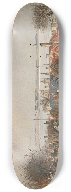 Laurits Andersen Ring - View from Roskilde towards the Fiord 8.25 inch art skate deck