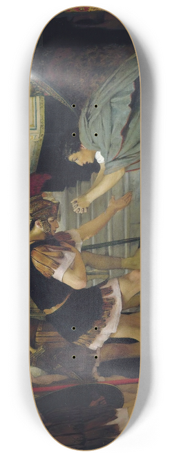 Lawrence Alma-Tadema - Proclaiming Claudius Emperor, Opus XlVIII 8.25 inch art skate deck