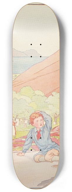 Leonard Leslie Brooke - Jack fell down and broke his crown. 8.25 inch art skate deck