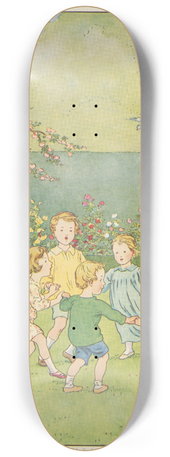 Leonard Leslie Brooke - Ring o roses. 8.25 inch art skate deck