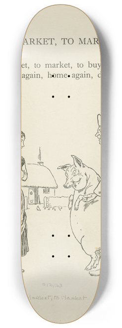 Leonard Leslie Brooke - To market, to market 3 8.25 inch art skate deck
