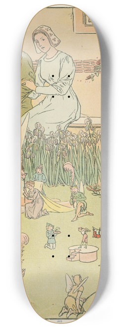 Leonard Leslie Brooke - Toms christening attended by the Fairy Queen and all her company of elves 8.25 inch art skate deck