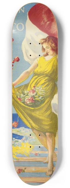Leonetto Cappiello - Exposition De Monaco 8.25 inch art skate deck