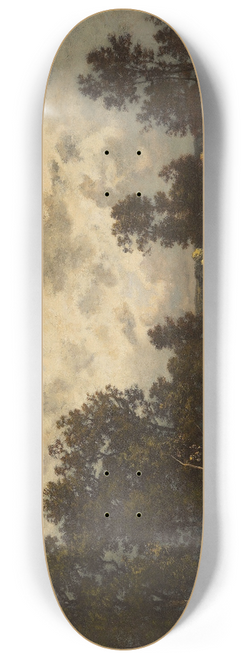 Leon Richet - Pond at the edge of the forest 8.25 inch art skate deck