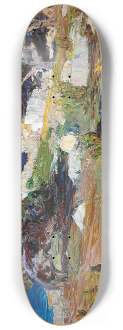 Leontine von Littrow - A Coastal Landscape 8.25 inch art skate deck