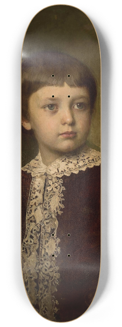 Leopold Horowitz - Portrait of a boy 8.25 inch art skate deck