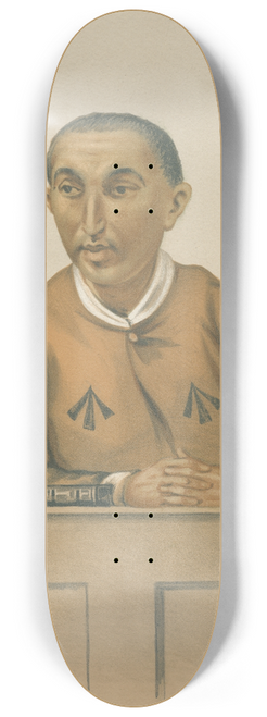 Leslie Matthew Ward - Criminal. The Tun of Frauds. Harry Benson. 29 September 1877 8.25 inch art skate deck