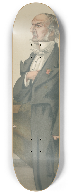Leslie Matthew Ward - Prime Ministers  The peoples William. The Rt. Hon. William Ewart Gladstone. 1 July 1879 8.25 inch art skate deck