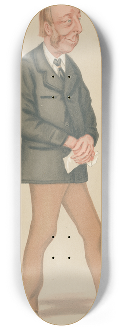Leslie Matthew Ward - Theatre; Spencer, The Hon. Spencer Cecil Brabazon Ponsonby-Fane, January 26, 1878 8.25 inch art skate deck