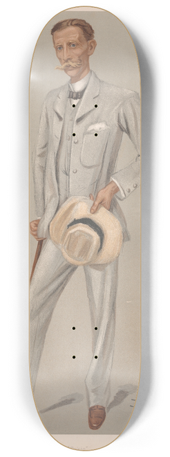 Leslie Matthew Ward - Tokio  Sir Claude Maxwell MacDonald. 10 Oct. 1901 8.25 inch art skate deck