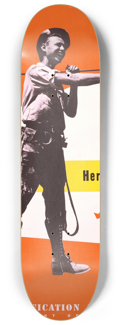 Lester Beall - Here it comes Rural Electrification Administration, U.S. Department of Agriculture 8.25 inch art skate deck